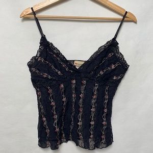 Y2K Floral Lace Cami